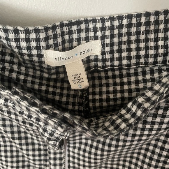 Urban Outfitters Silence + Noise Women’s Plaid High Waist Ankle Pants Size 0 - Picture 4 of 6